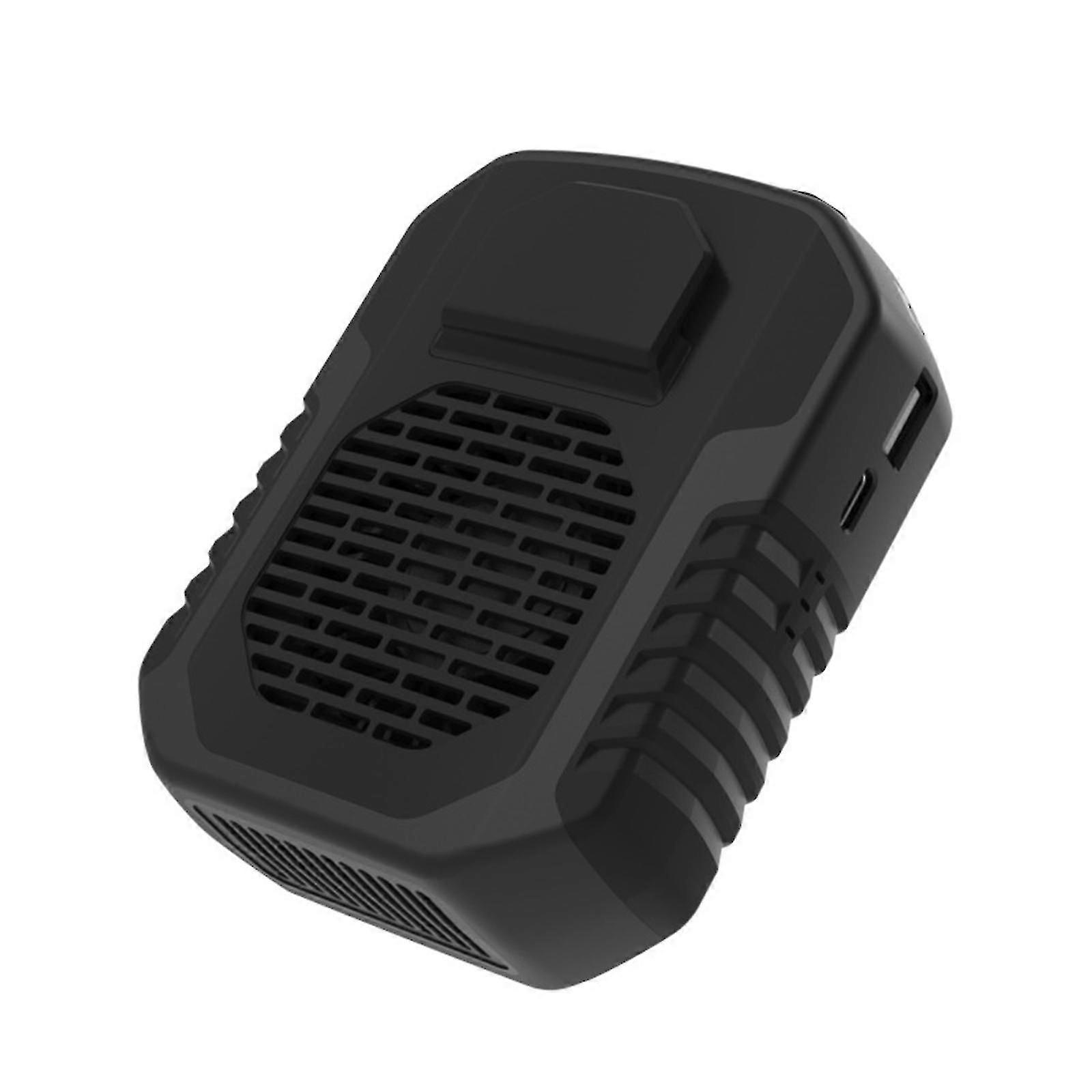 مروحة صغيرة بدون أوراق محمولة USB شحن الكنز في الهواء الطلق شنقا الخصر مروحة بلا أوراق