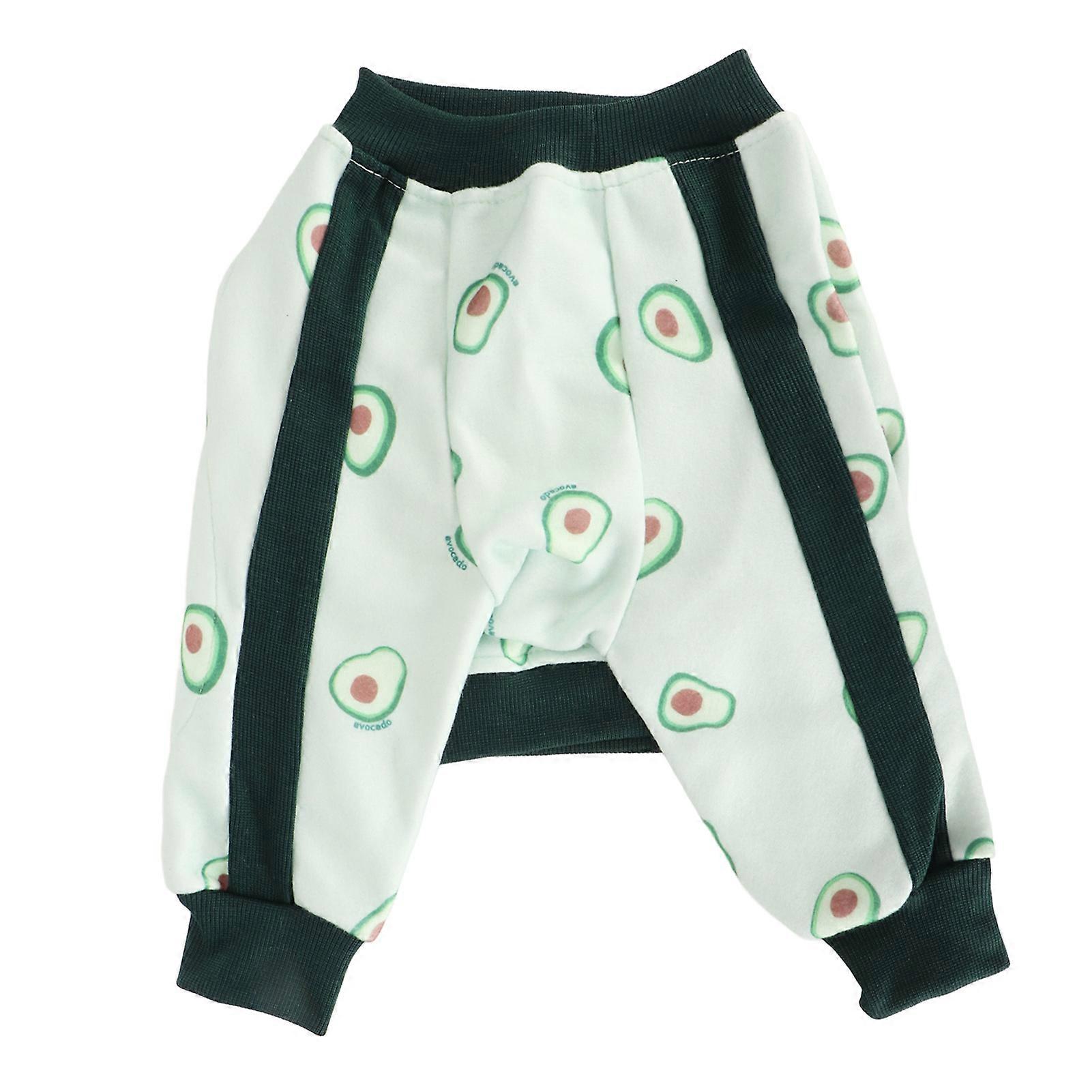 Pet Long Sleeve Pajamas Breathable Soft Elastic Cute Avocado Print Dog Elbow Pajamas for Daily 5XL