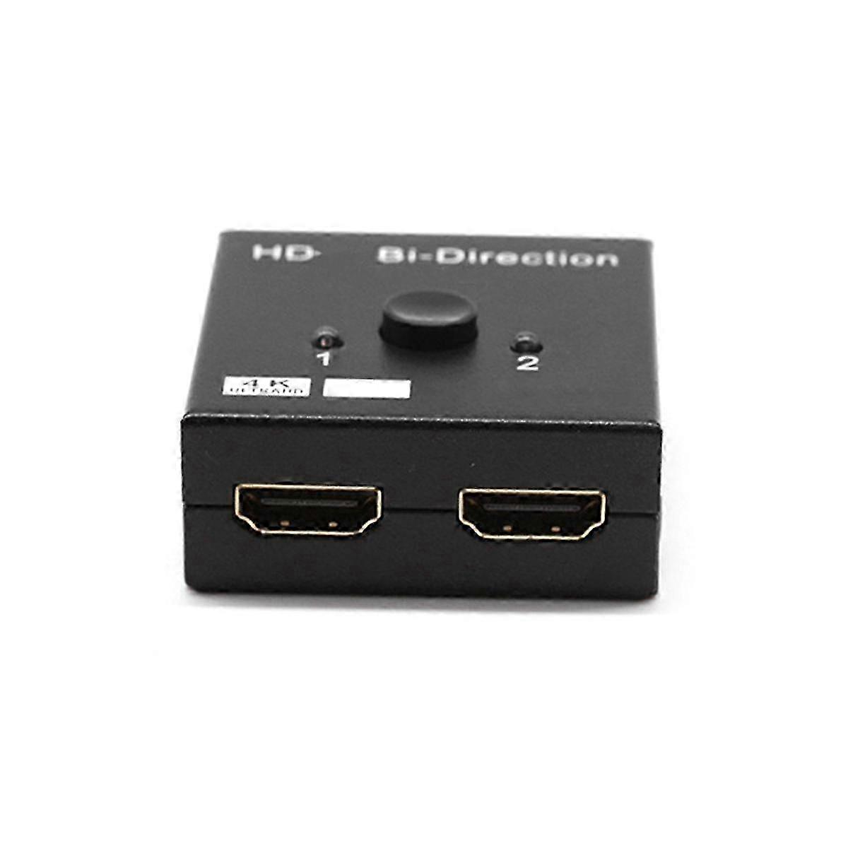 4K 2 In 1 Out 1 In 2 Out - Compatible Converter for Computer Projection to TV Adapter for HD Signal