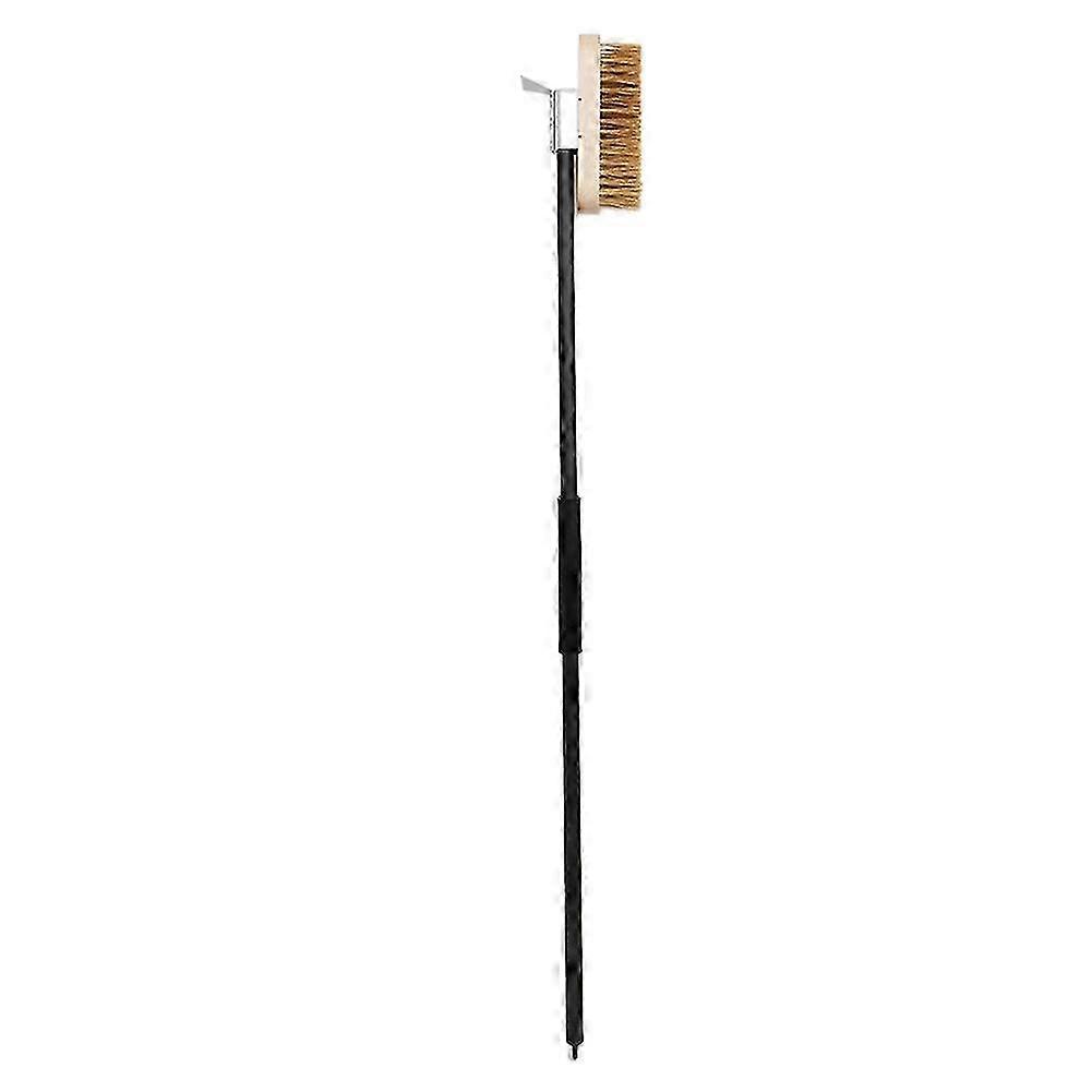 Copper Brush and Brass Scraper for Oven Cleaning with 80cm Aluminium Handle