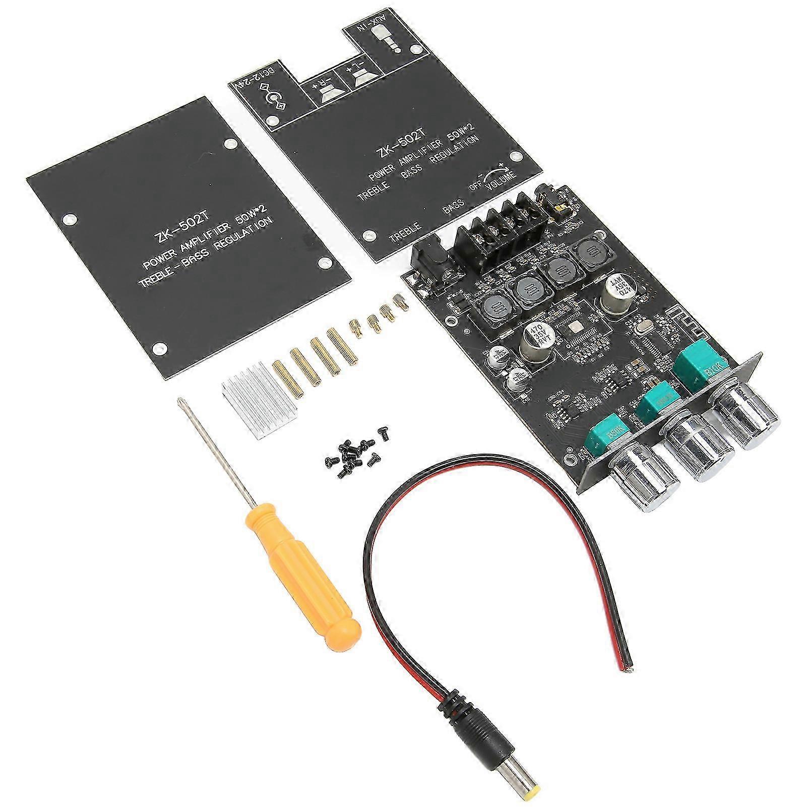 Bluetooth Amplifier Module 2 Channel High Power Digital AUX Sound Amp Receiver Board for Bass and Treble Control