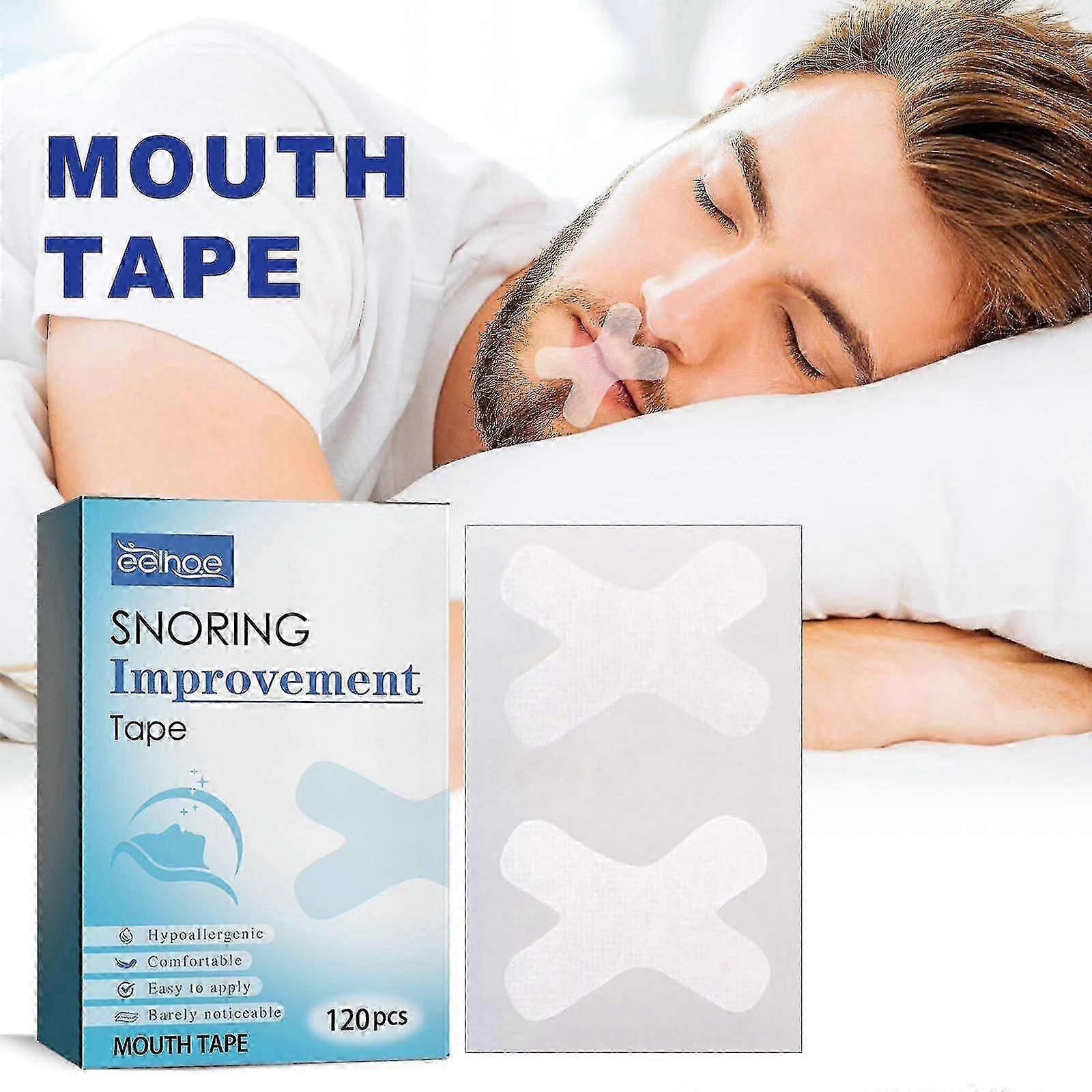 Mouth Band for Sleep, Anti-snoring Sleep Band to Instantly Reduce Snoring and Enhance Breathing