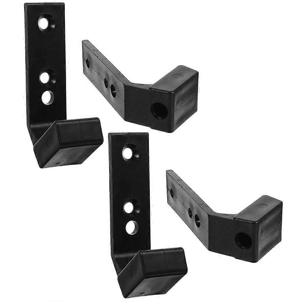 Wall Mounted Barbell Rack 4PCS Durable Holder for Home Gym Storage Space Saving Design Smooth Surface Compatible with Dumbbell Rods and Fitness