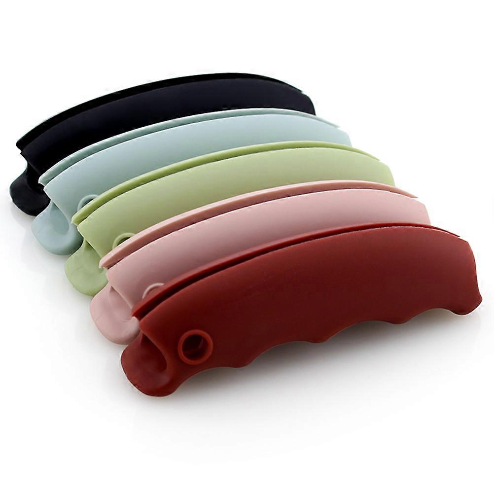 6 Τμχ Θήκες Λαβής Τσάντας Παντοπωλείου Σιλικόνης, Εξοικονόμηση Εργασίας & Πολυλειτουργική, Εύκολη Μεταφορά Για Χρήση Στο Σπίτι, Ψώνια & Παντοπωλείο, Τυχαία Χρώματα