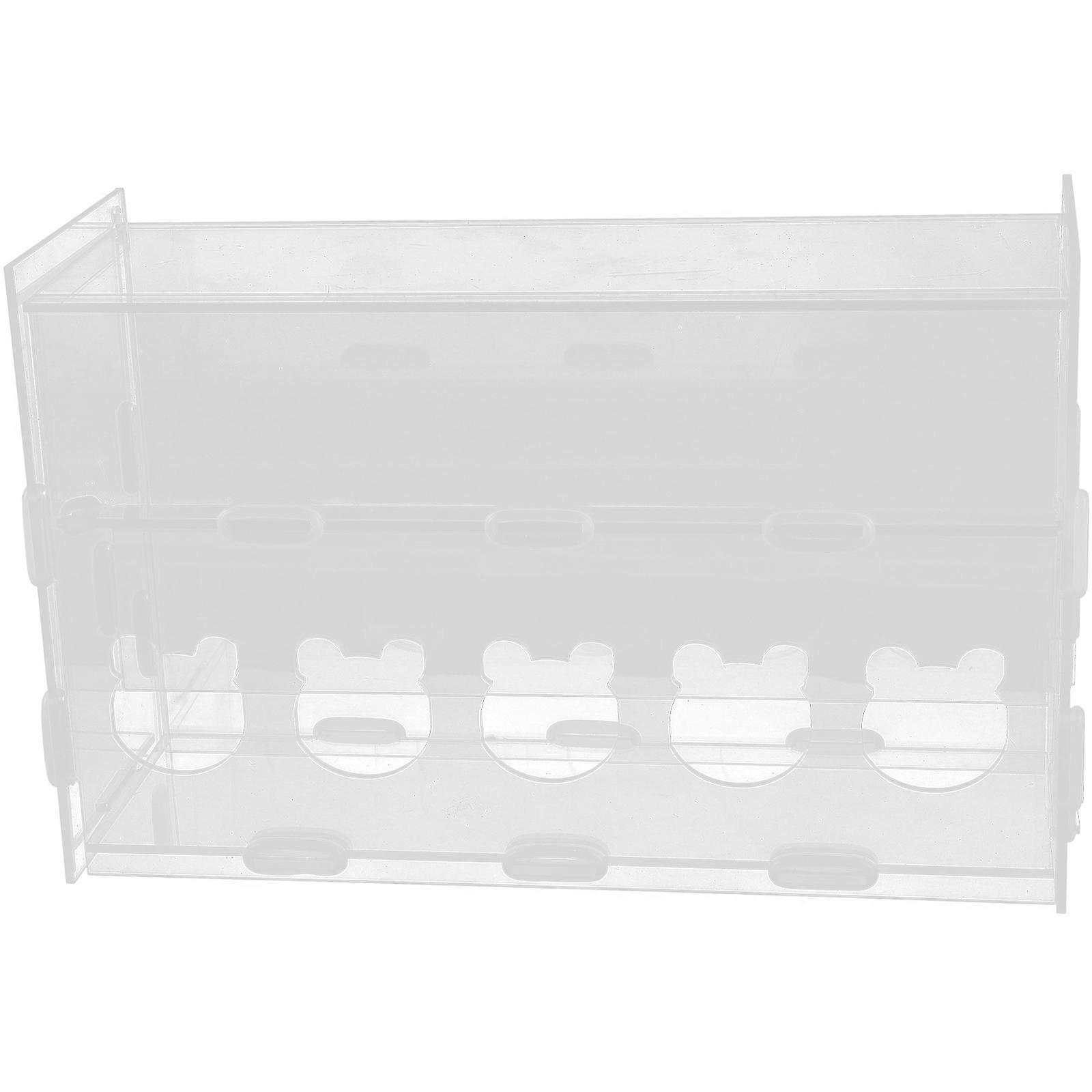 Poultry Feeding Container Automatic Feeding Birds 23x14cm Acrylic 1Pack