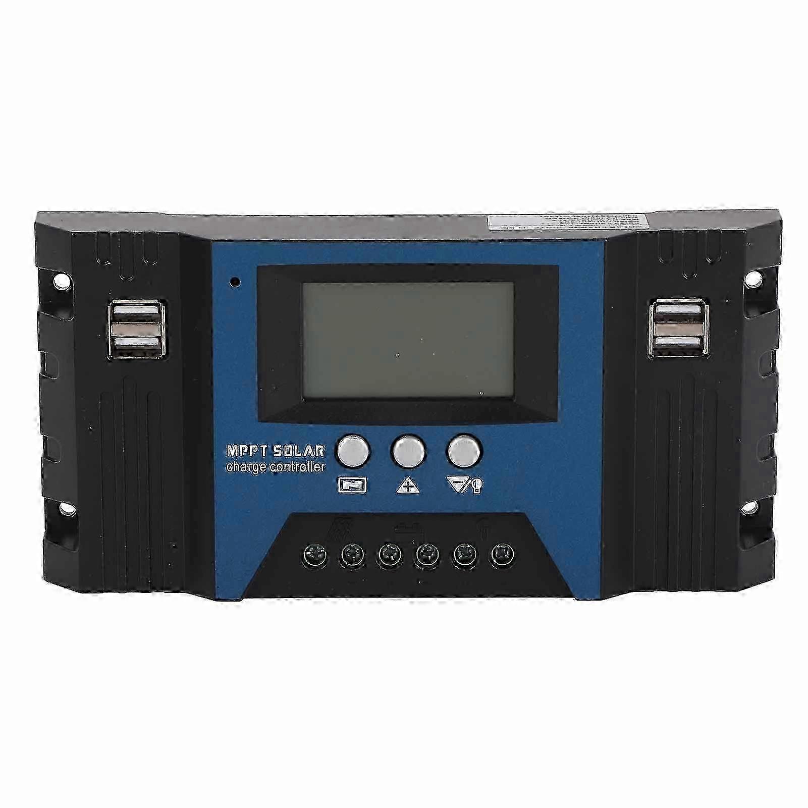 12v 24v solar charge controller 4 usb ports 5v 2.5a lcd display 40a for home rv boat