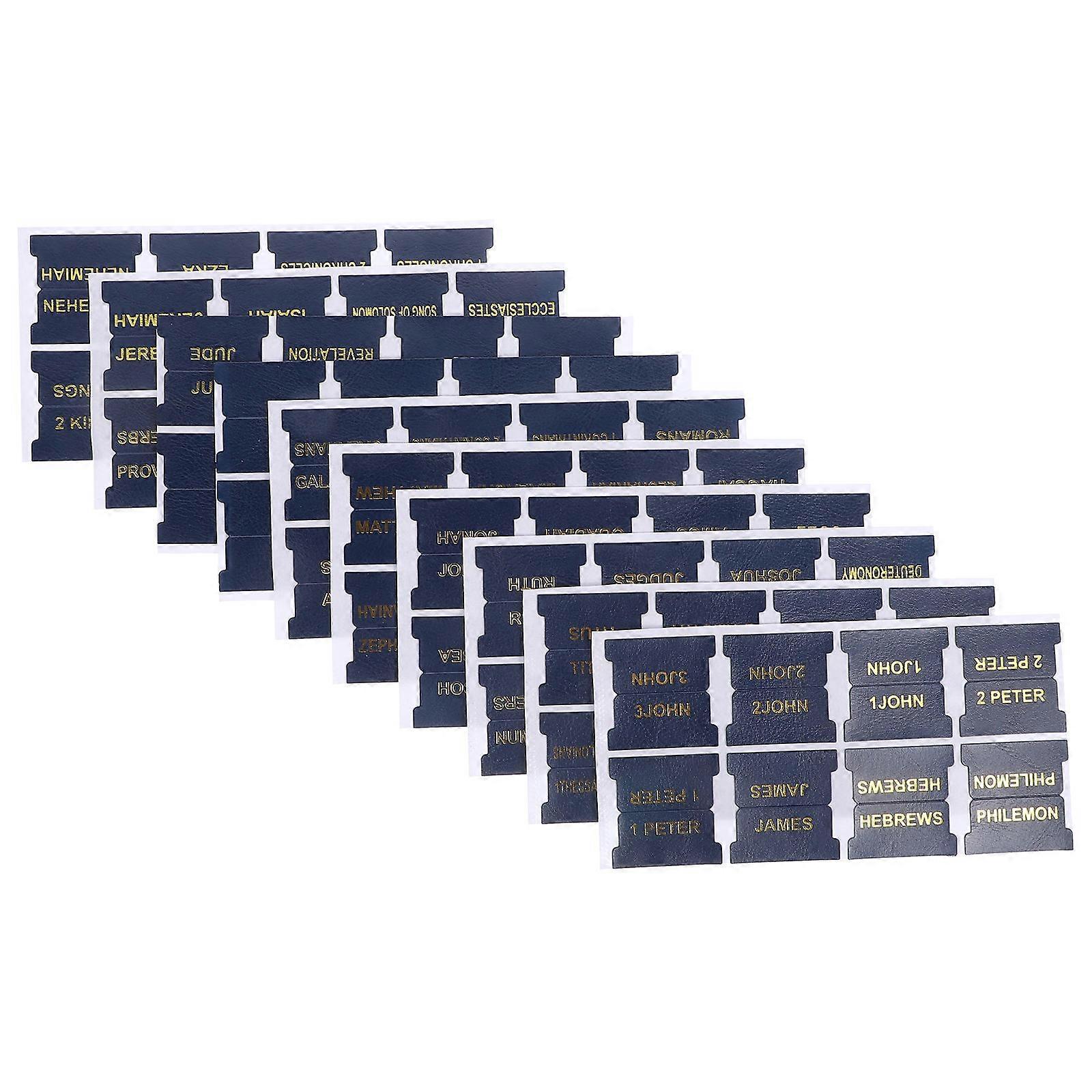 Bible Index Tabs Set with PU Bookmark – Blank Labels & Indexes for Creative Bible Decoration – Ideal for Students, Men, and Women