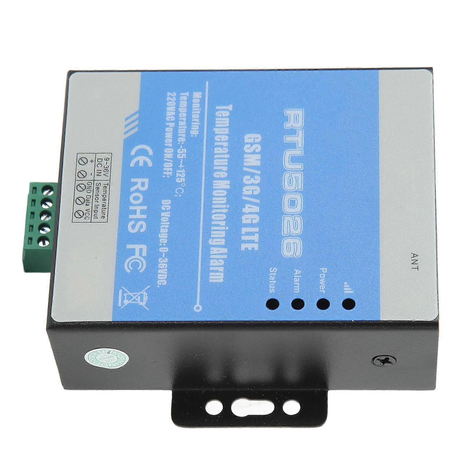Temperature Controller Waterproof High and Low Alarm GSM Temperature Monitor for Machine Room Warehouse Farm 4GL‑AU AU Plug