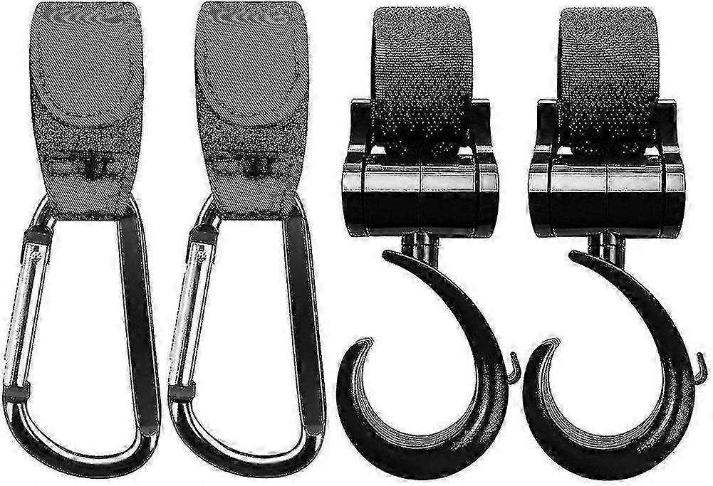 4 Pieces Stroller Hooks Buggy Hooks Bag Hooks Attach Your Shopping Bags Securely SZRH A-F