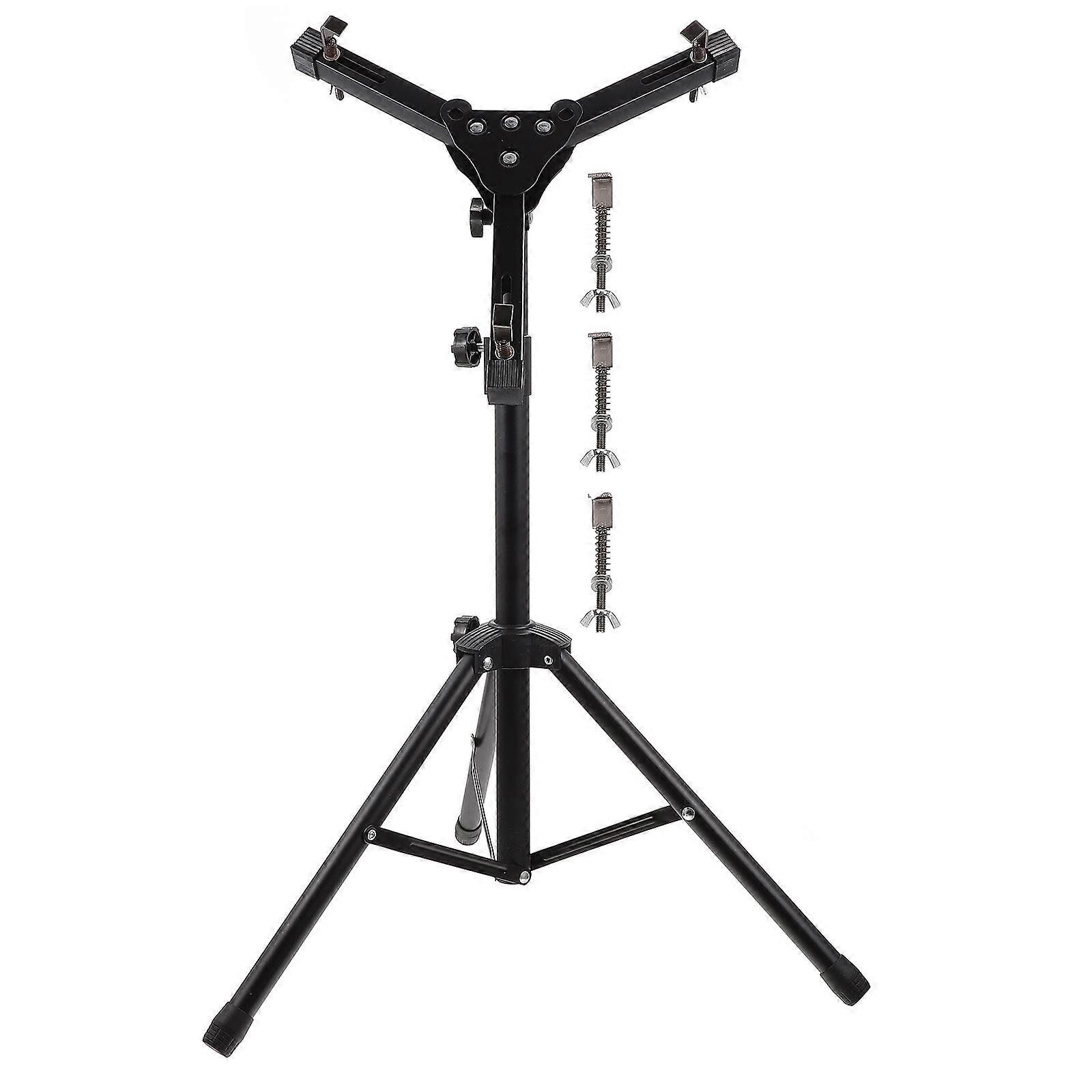 Black Drum Rack Stand for Silent Drumming – Durable & Portable Practice Setup for Home Use