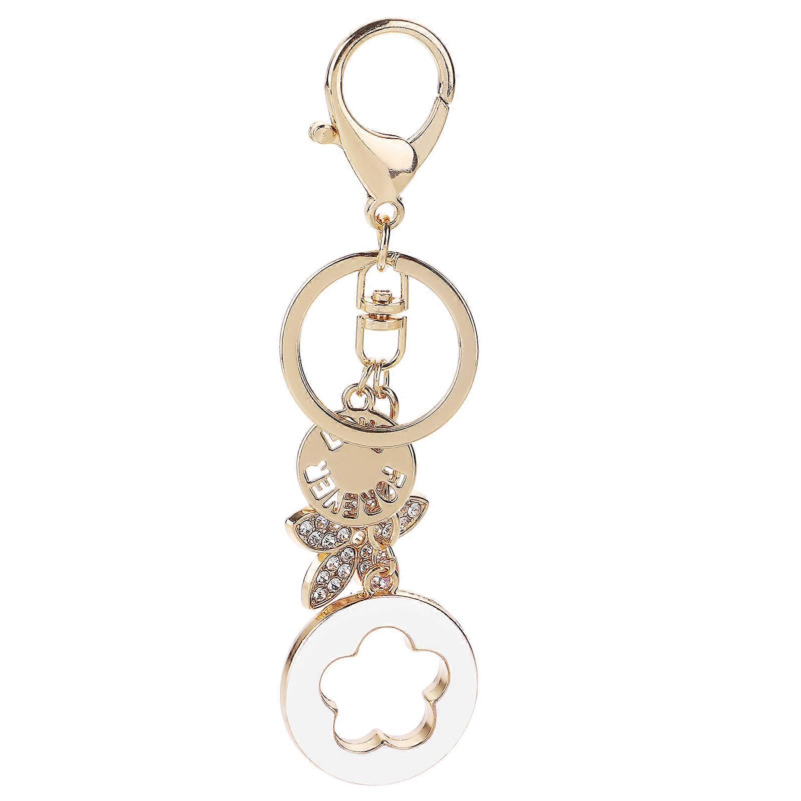 It looks like you've shared a product title or description for a **rhinestone keychain**. Here's a refined and more detailed version of that