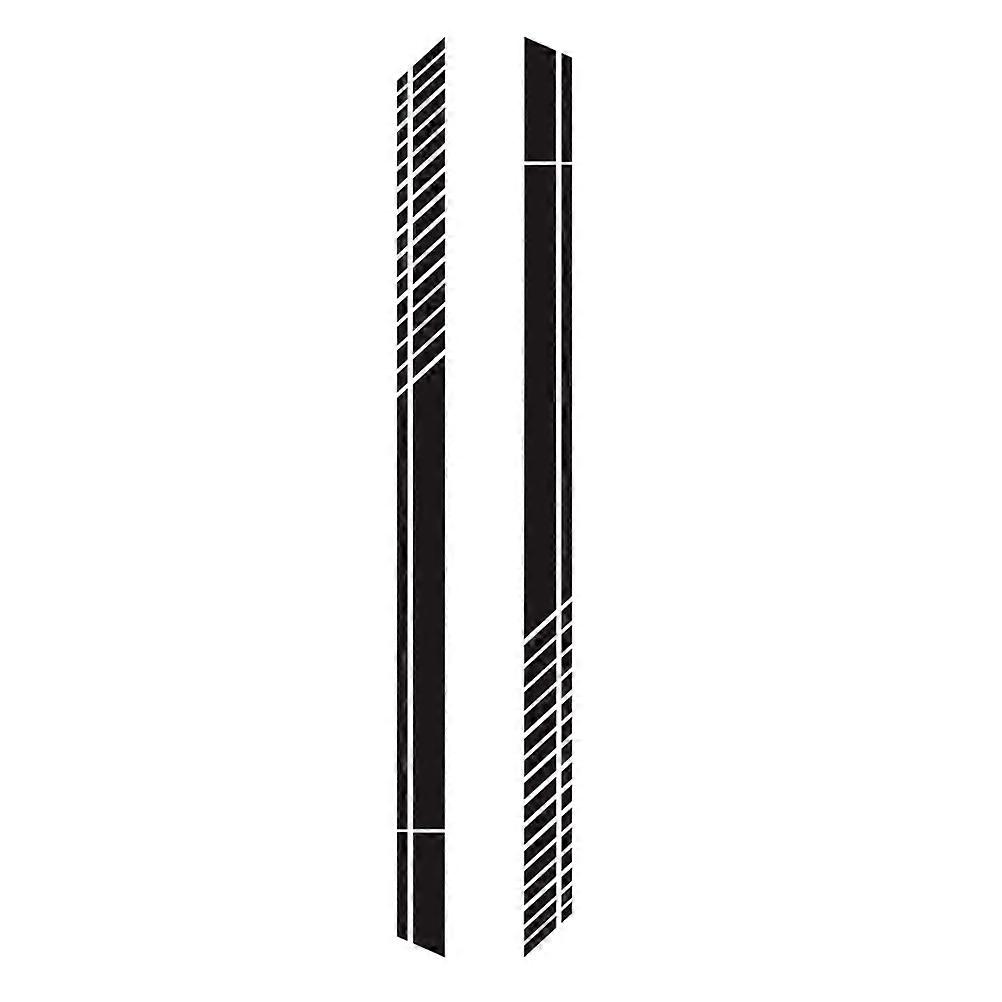 Decorative Car Sticker Car Door Side Sticker Black 210X11cm Durable Practical Use 2Set