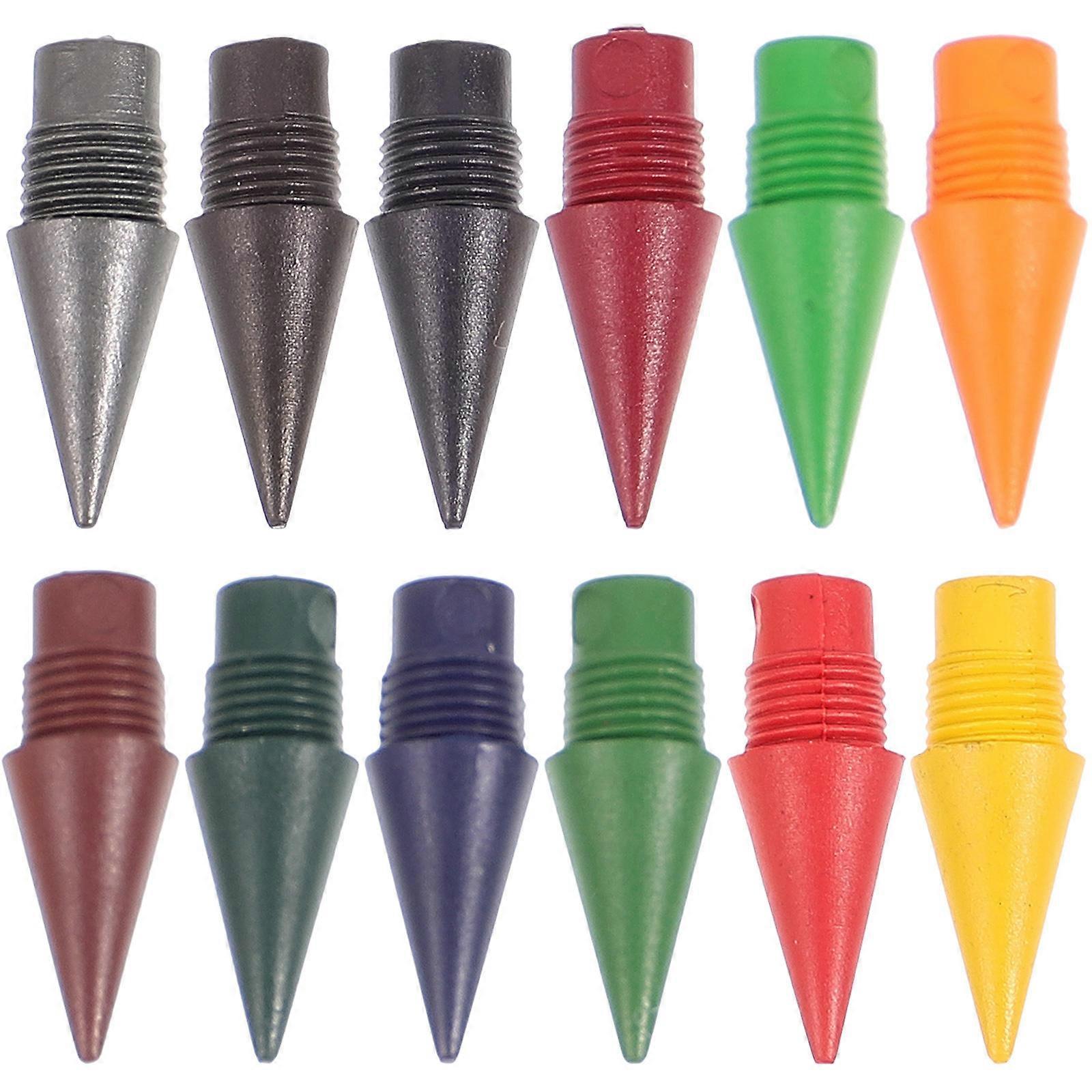 Everlasting Pencil Tips Inkless Pencil Refills Cylindrical Shape Use 12Pcs