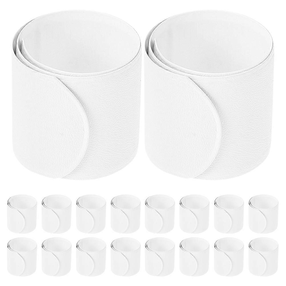 24pcs Blank Slap Bracelets DIY White Snap Wristbands for Party Favors, Halloween, Birthday Celebrations – Lightweight Graffiti Design