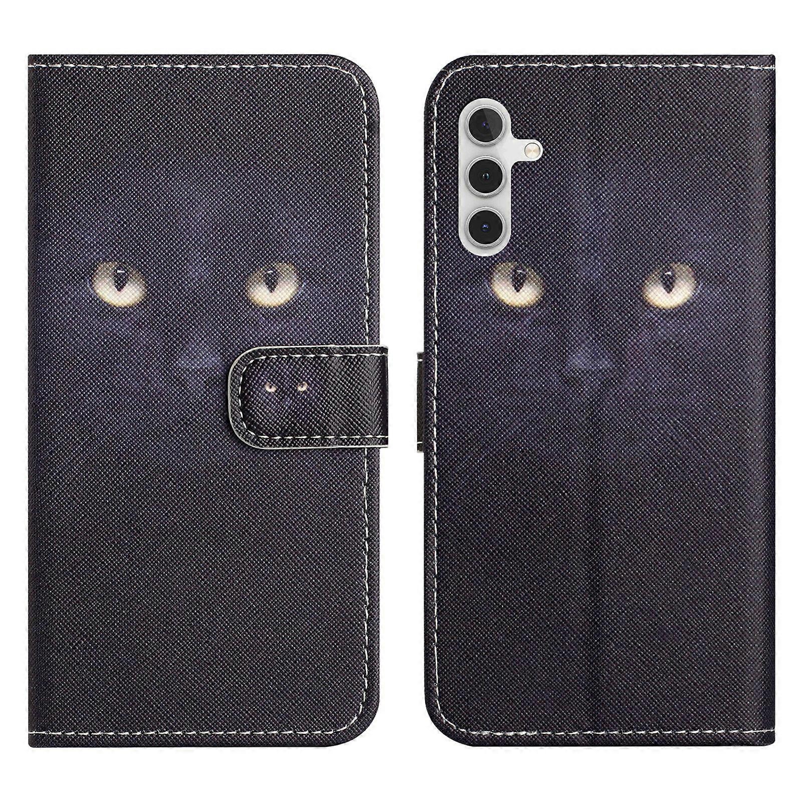 For Samsung Galaxy A56 5G Case Pattern Print PU Leather Wallet Phone Cover Cross Texture