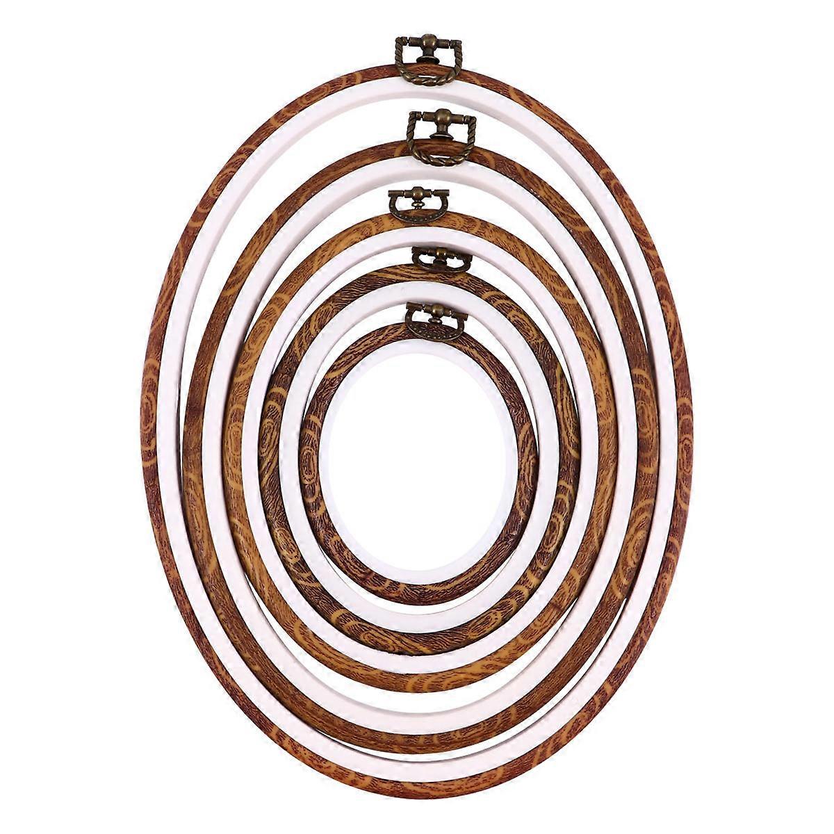 Here's a polished and engaging product description for your **5pcs DIY Embroidery Hoops Durable ABS Cross Stitch Ring**:
**5PCS DIY Embroidery