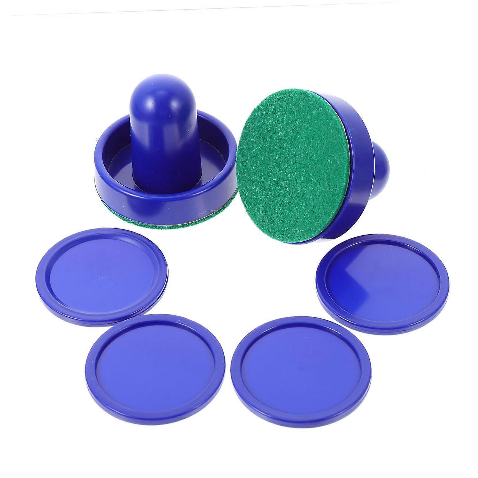 2 Sets Air Hockey Paddles with High-Quality Accessories, Table Game Paddles and Cloths for Fun Leisure Activities