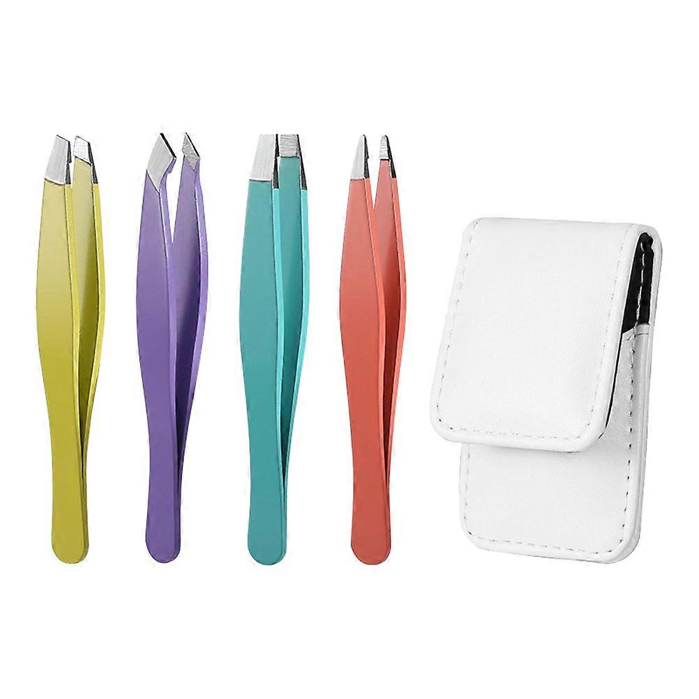 Stainless Steel Eyebrow Tweezers Durable Beauty Tool for Men and Women Easy to Use Makeup Accessory for Friends and Family
