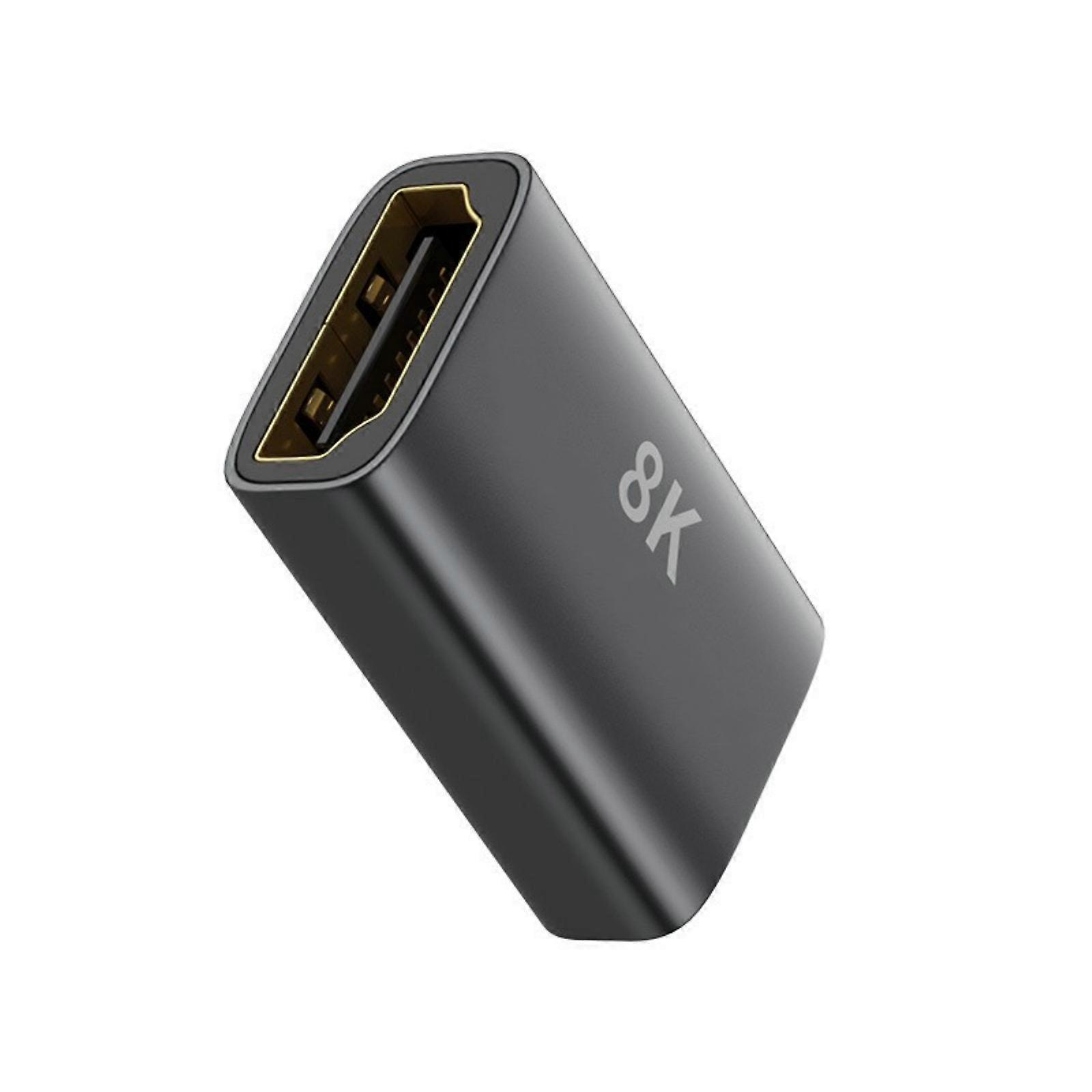 HDTV 2.1 Female Adapter 8K@60Hz Resolution Video Transmission 48Gbps Speed Signal Converter For Monitor Streaming Device Multicolor