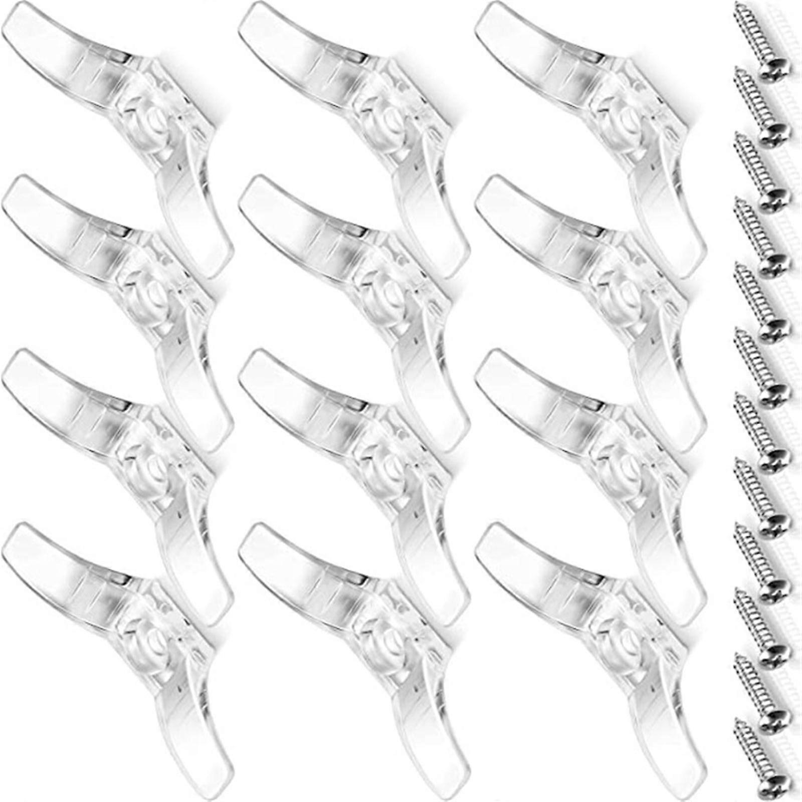 Window Blind Cord Cleats Safety Cord Cleats for Blinds with Screws for Home Office Window Curtains Sun Shade Rope Multicolor