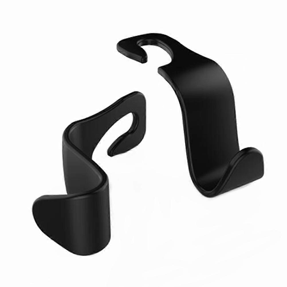 Car Storage Organizer Hooks Made of PP Plastic for Universal Use with Headrest Extension Bars Black 10 Pcs