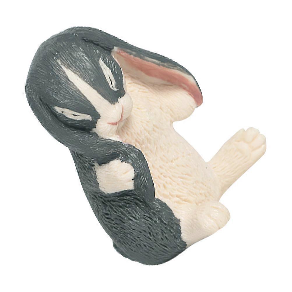 Adorable Bunny Model Simulated Rabbit Toy for Children with 1 Set of Cognition Play