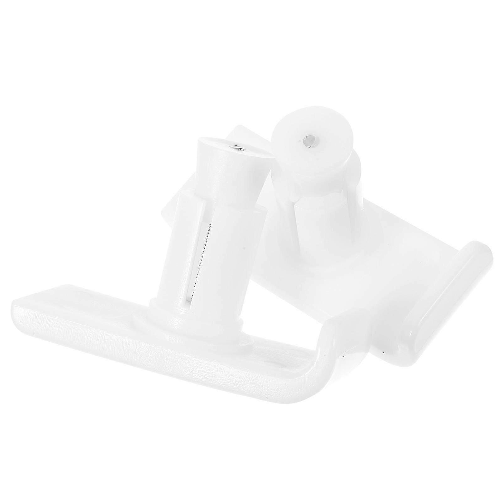 Anti-slip Walker Ski Glides White Nonstick Crutch Tips Elderly Outdoor Use 2Pcs