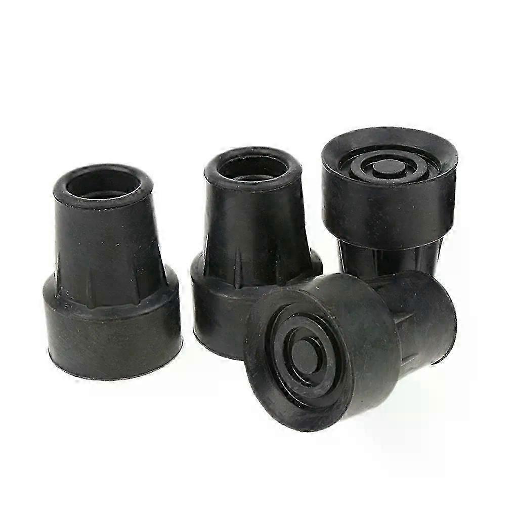 4 Pcs Anti Skid Rubber Walking Stick Ferrules Crutch Bottom Pads Heavy Duty Cane Bottom Ends Protector Spare Replacement