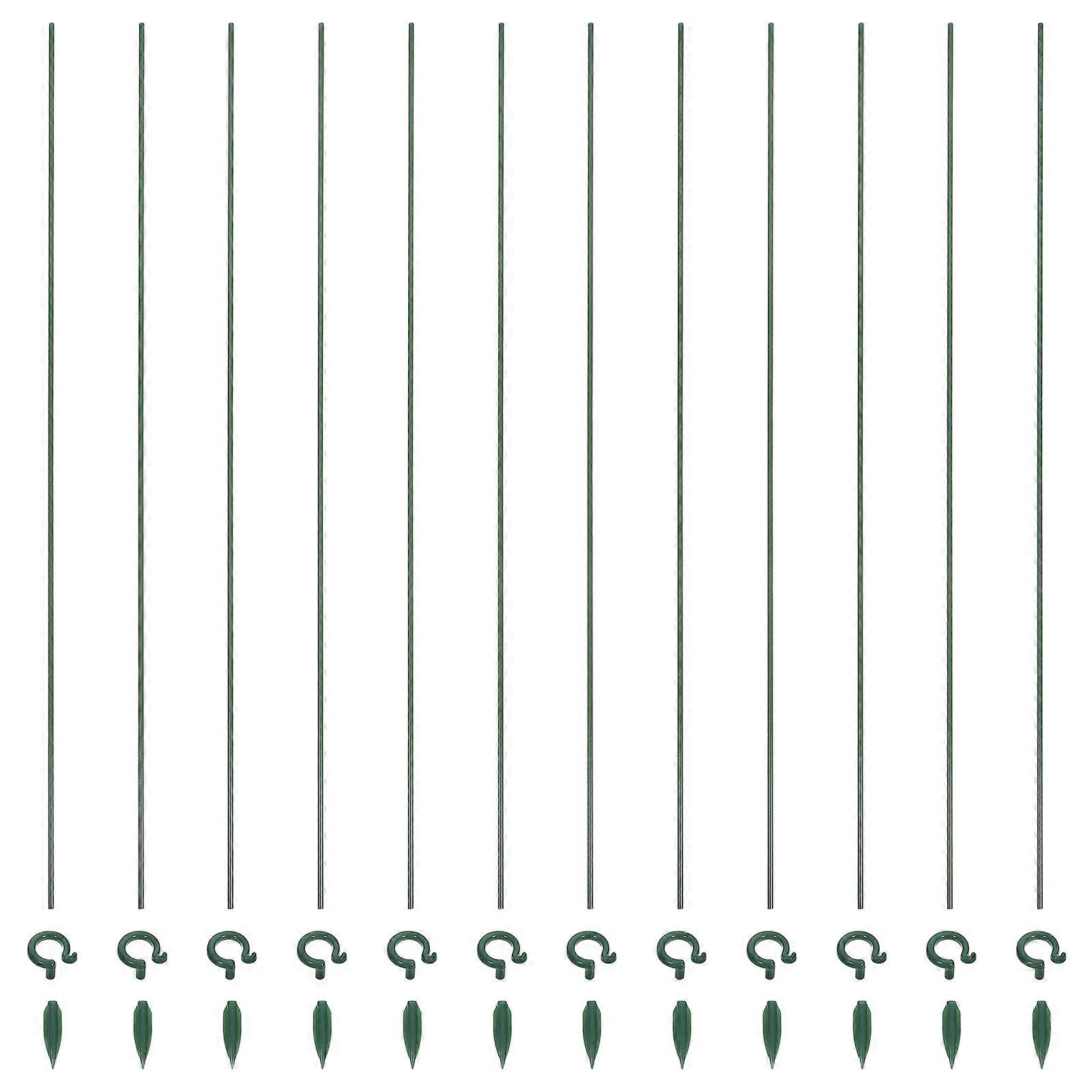 12pcs Durable Plastic Orchid Support Brackets for Peony & Indoor Plants – Weatherproof Garden Support Frames with Easy Installation & Stability