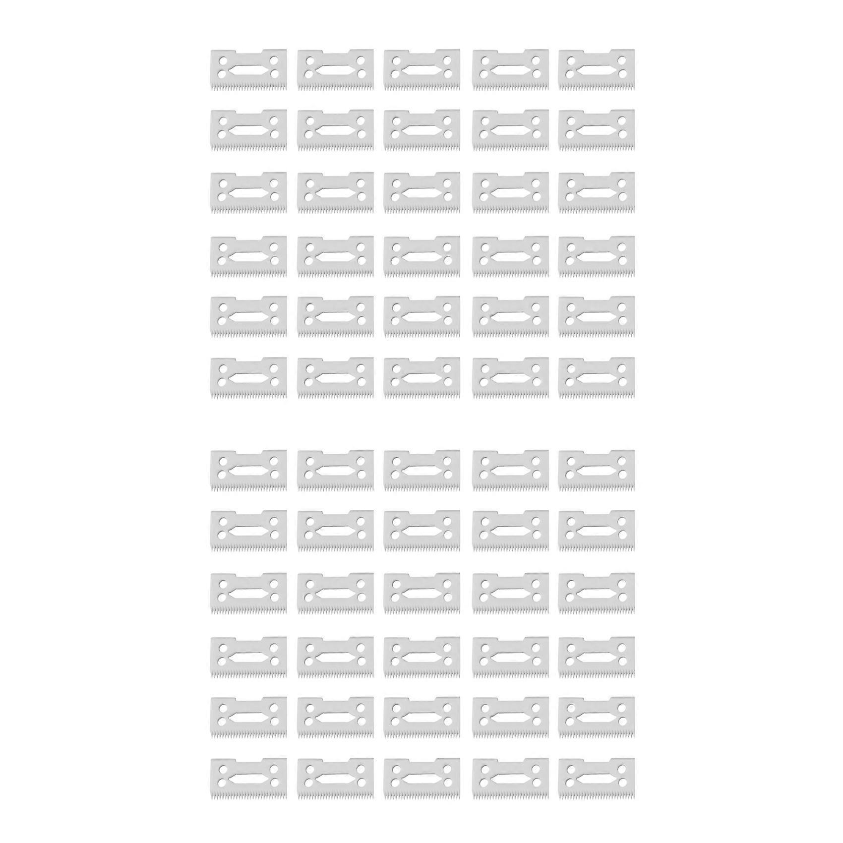 60Pcs 28 Teeth Zirconia Ceramic Clipper Blade for Senior Clipper