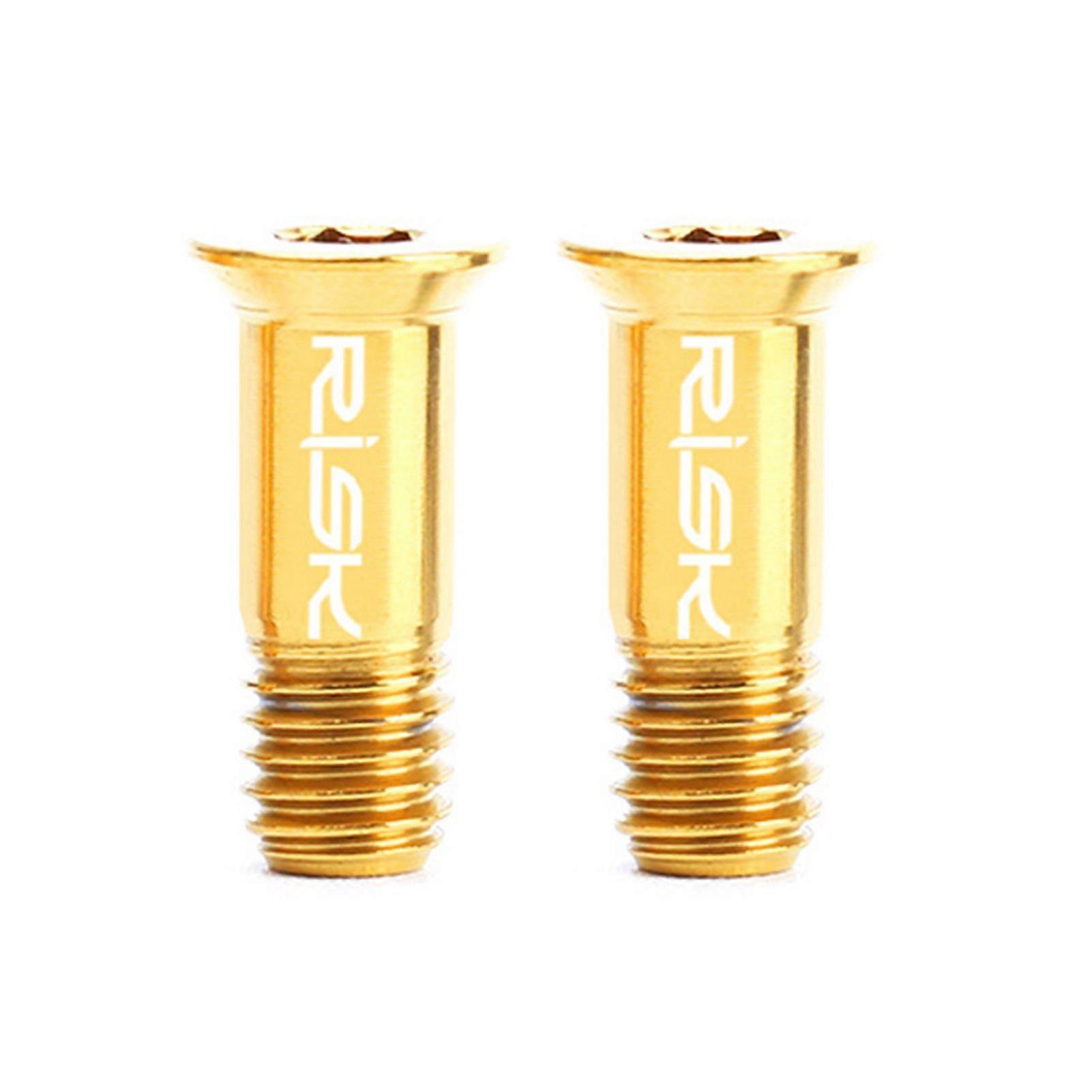 2PCS Ti Alloy Rear Derailleur Wheel Bolts M5x14.2mm Cycling Rear Guide Roller Bolts Screw