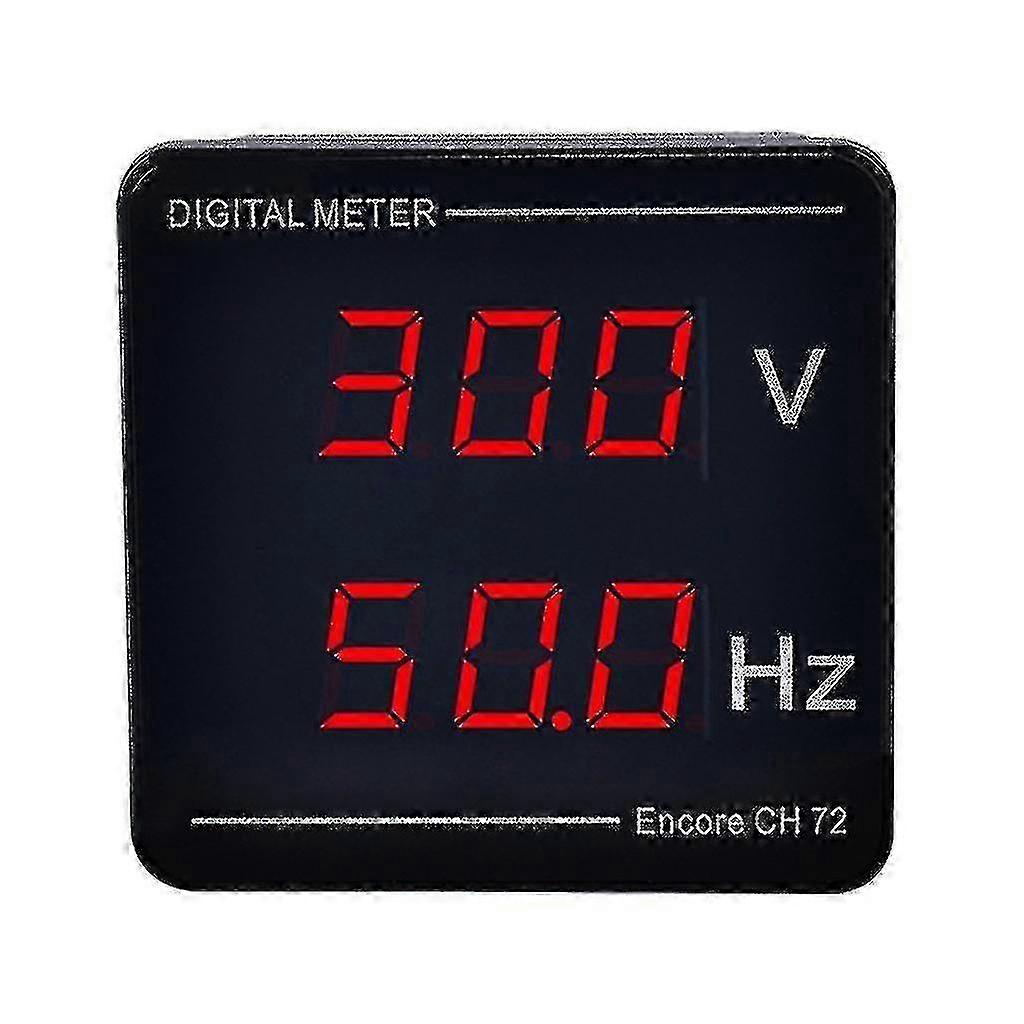 2025 Voltage & Frequency Meter Digital Display 50-500v 10-99.9hz Quick Installation