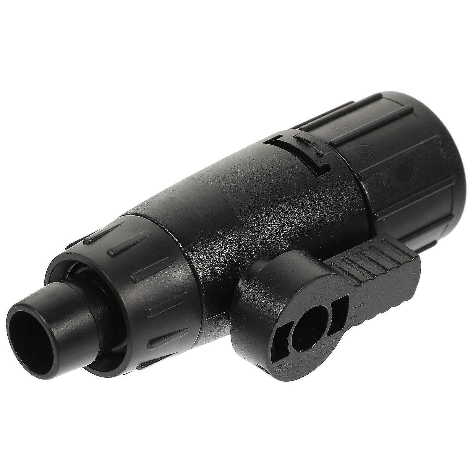 Aquarium Water Control Valves for Fish Tank Made of ABS Black Color Efficient and Convenient 0.5 Inch