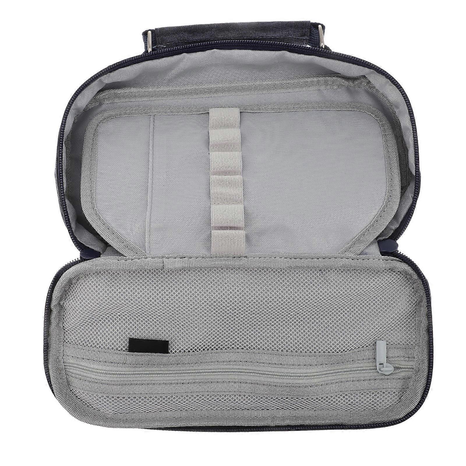 Dark Blue Stationery Storage Pouch Designed For School Use Featuring Zipper Closure And Spacious Compartments 1Pack