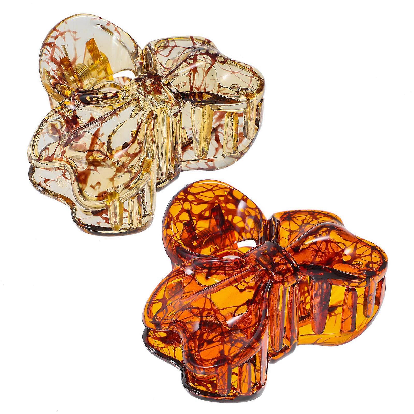 Here's a refined and appealing product description based on your input:
**2pcs Bow Hair Claw Clips – Perfect for Thick & Fine Hair | Versatile