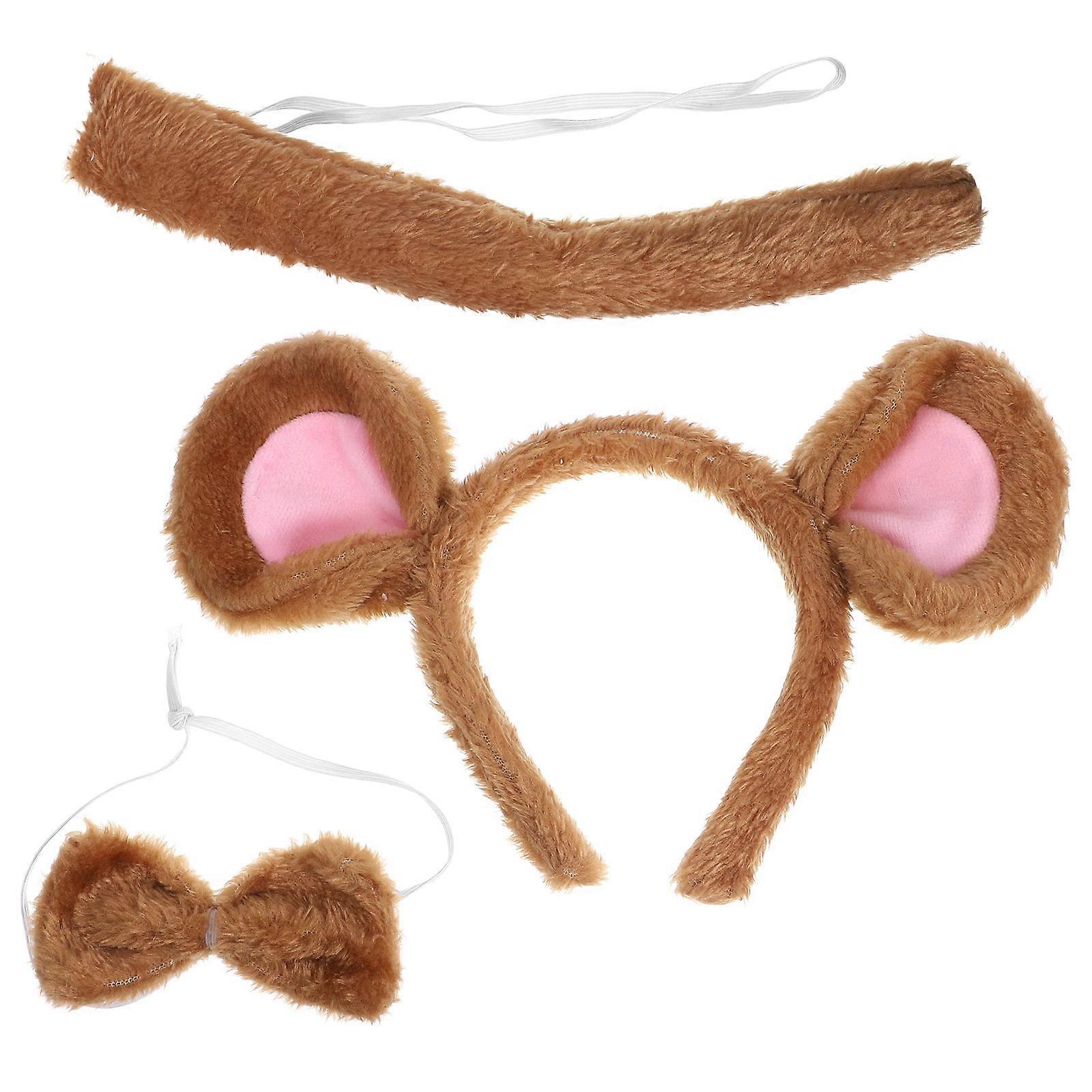 Here's a refined and professional product description based on your input:
**Mouse Costume Set – Fluffy Mouse Ears Headband, Soft Tail & Bow