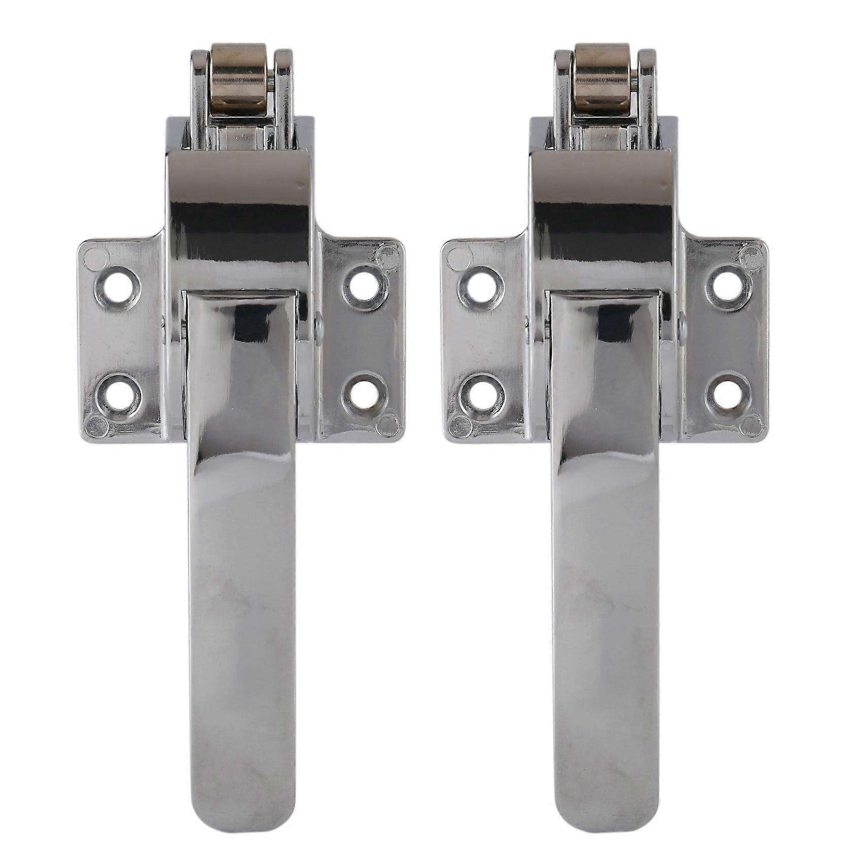 2X Stainless Steel Spring Loaded Walk in Freezer Cooler Door Handle Latch