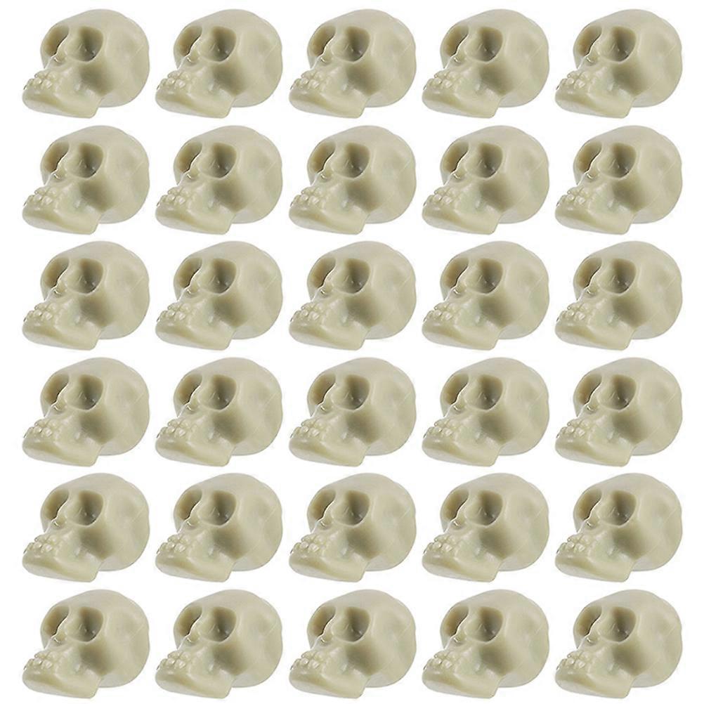 50pcs Mini Skull Heads Halloween Decorations Realistic Skeleton Models Lightweight Party Props for Home and Haunted House Decor