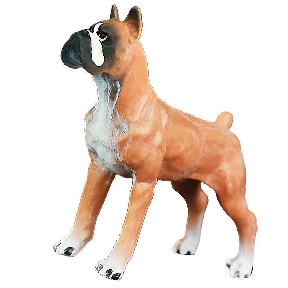 Cute Standing Dog Figurine for Plastic Home Decoration Stable Design for Desktop or Countertop