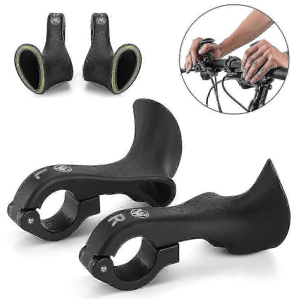 1 Pair Mountain Bike Handlebar Ends 22.2mm Bicycle Bar Ends Nylon Handle Bar Grips Ergonomic Design Road Mtb Cycling Accessories-YuJia