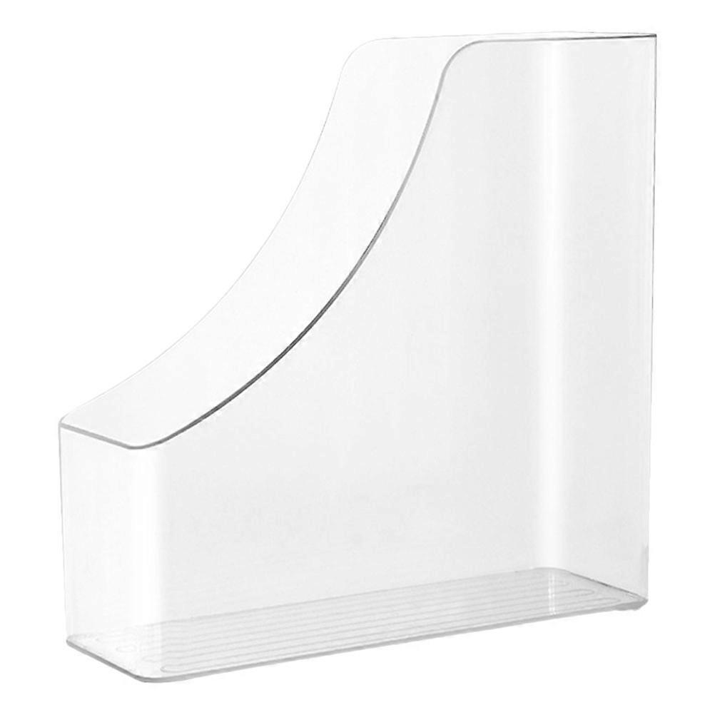 Clear Acrylic Vertical File Organizer – Transparent Document Holder for Office, Home & School – Space Saving Design for Easy Visibility &