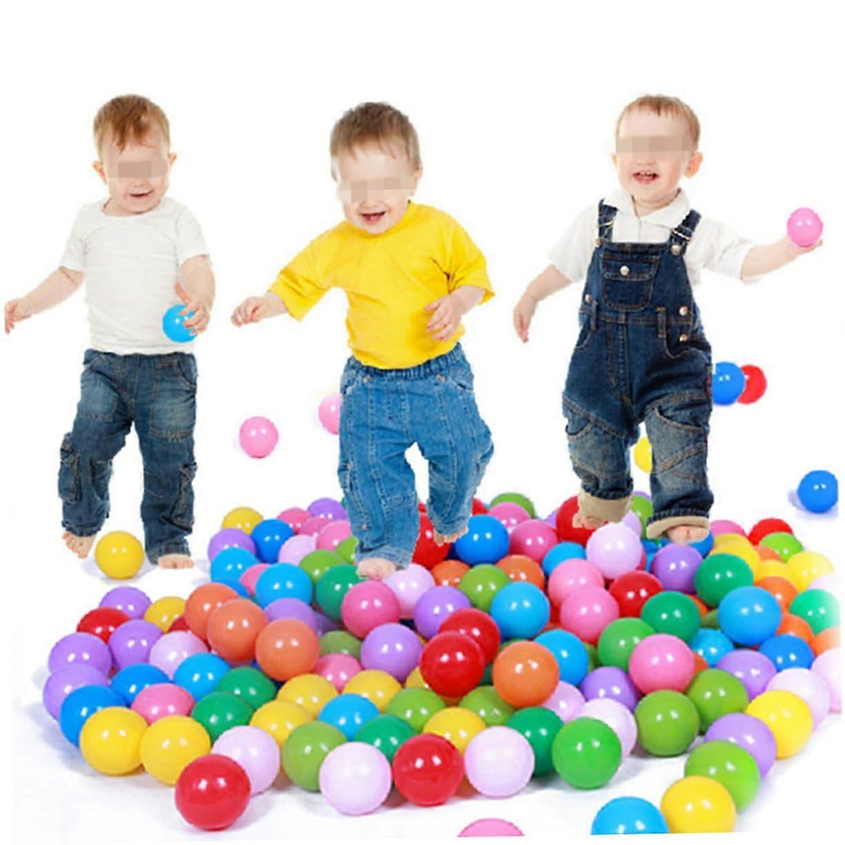25 Colorful Plastic Balls for Ball Pit and Pool Fun, Non-Toxic Baby Toy, Ideal for Play Tent, Random Colors