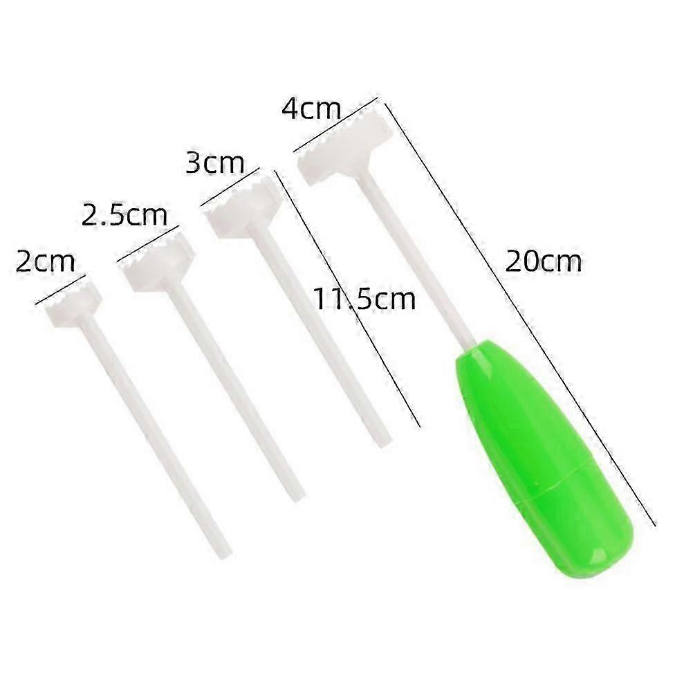 ZENGO Veggie Corkscrew Spiral Cutter Digging Tool 4PCS Set with Replaceable Head