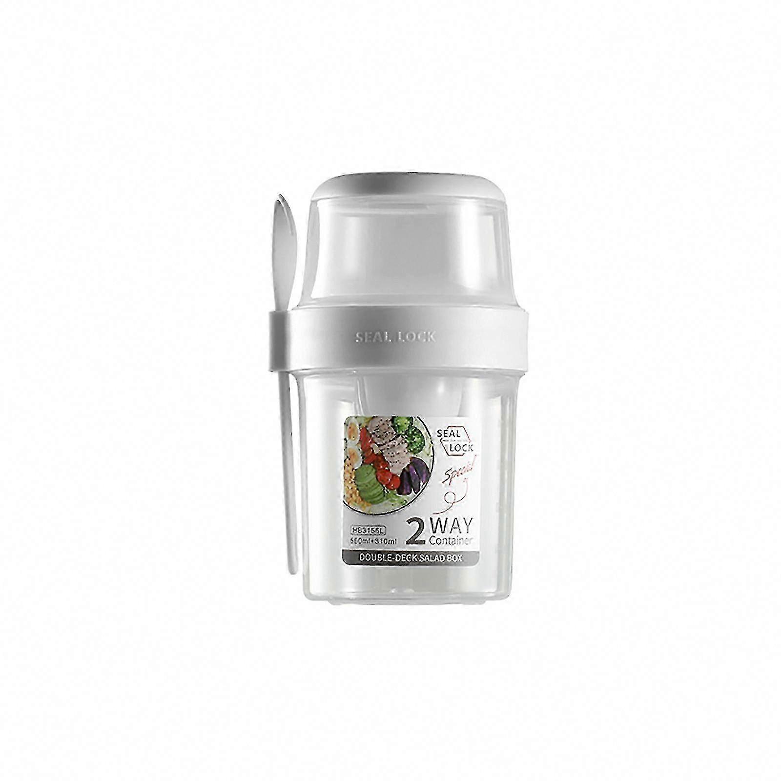 Lunch Salad Container, Portable Fruit and Vegetable Salad Cup Container with Fork