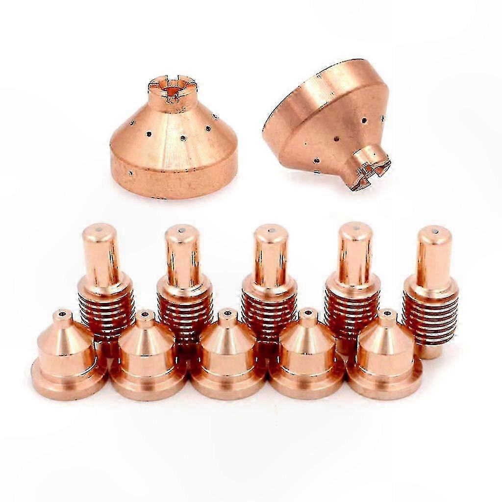 CNC Plasma Cutter Torch Electrode Tip Nozzle Drag Shield Replacement Kit 12pcs