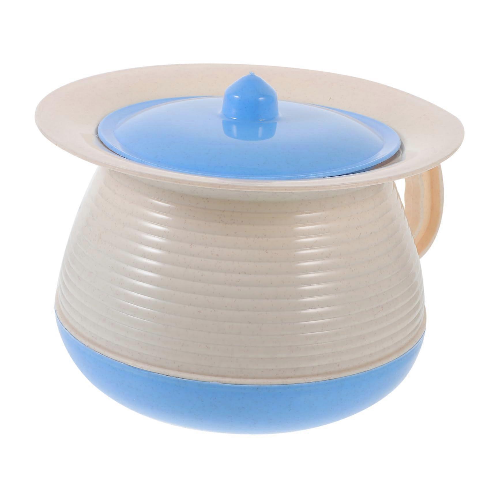 Unisex Night Potty Portable Toilet Urinal Sink Bedside Urinal With Cover 2.5L Capacity Easy Clean Design