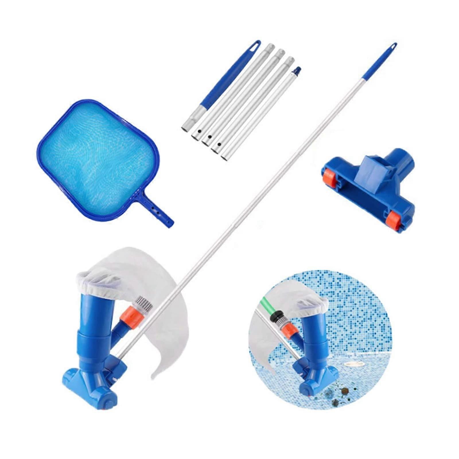 Vacuum cleaner set for outdoor use, pool floor cleaning, mesh pool filter, swimming pool vacuum cleaner set, pool cleaning tool