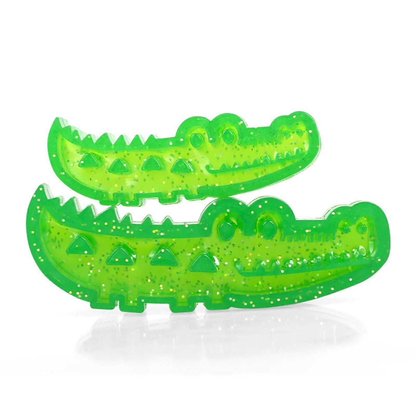Slow-Feed Chewing Fetch-Crocodile Dog Toy Treat Dispensing Toy for Large Medium Small Dogs Interactive Puzzle Feeder for Training