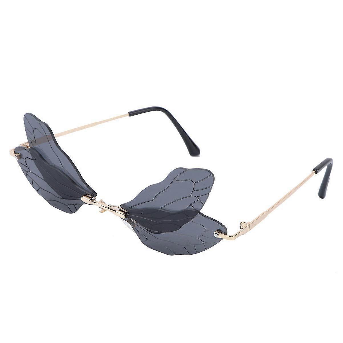 Holiday Coils Dragonfly Wings Sunglasses with UV Protection for Summer Beach Parties and Birthday Photo Booth Props