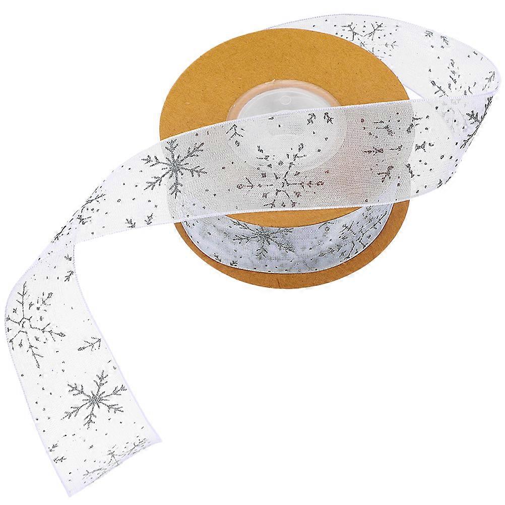 Ribbons For Crafting Christmas Festival Gift Wrapping Decoration 20m X 2.5cm Bow 1 Roll